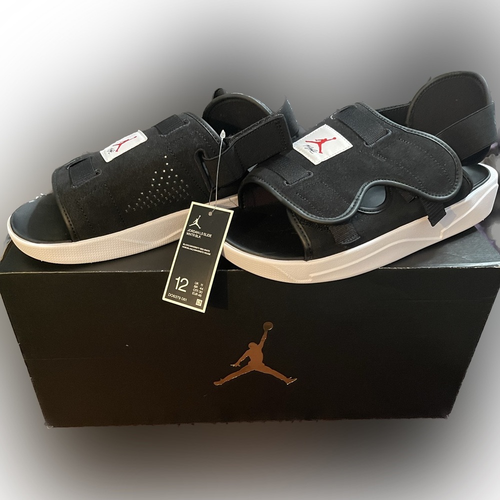 Jordan LS Slide WNTR BLK Mens Size 12 Brand New With Tags